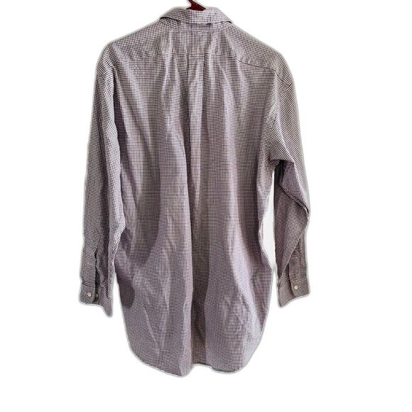 Ralph Lauren WHITE cotton BLUE RED plaid button up 16 32/33 - Picture 2 of 7